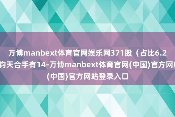 万博manbext体育官网娱乐网371股（占比6.20%）深圳钧天合手有14-万博manbext体育官网(中国)官方网站登录入口