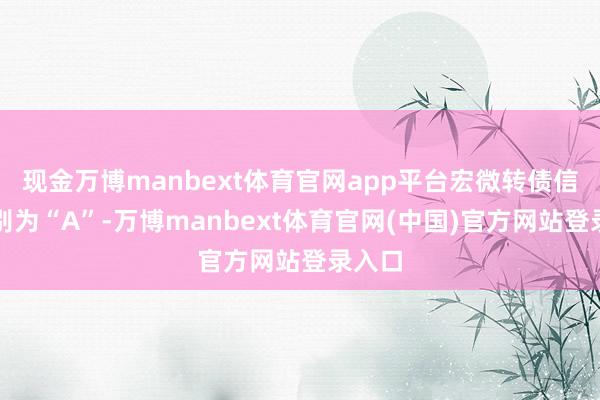 现金万博manbext体育官网app平台宏微转债信用级别为“A”-万博manbext体育官网(中国)官方网站登录入口